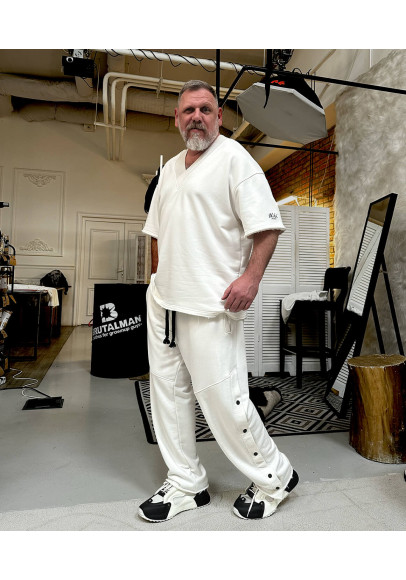 ШТАНИ чоловічі Оверсайз МОЛОЧНІ